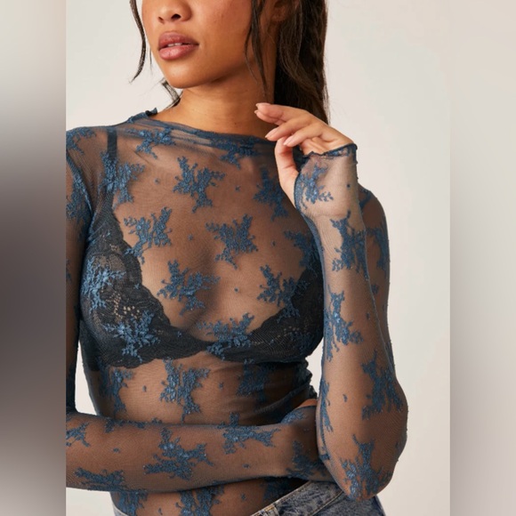 Free People Tops - Free People Lady Lux Layering Top | Night Swim |XS